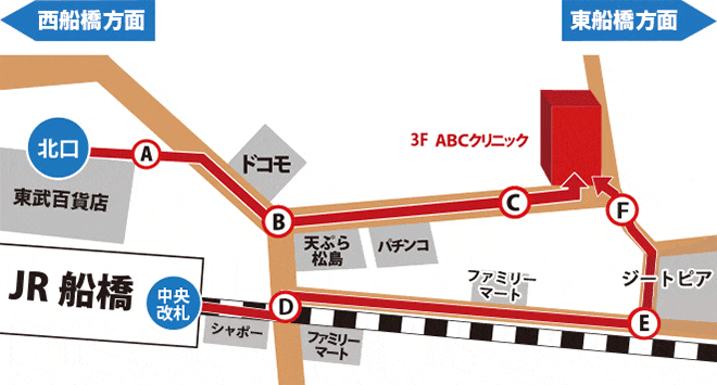 船橋院アクセスマップ